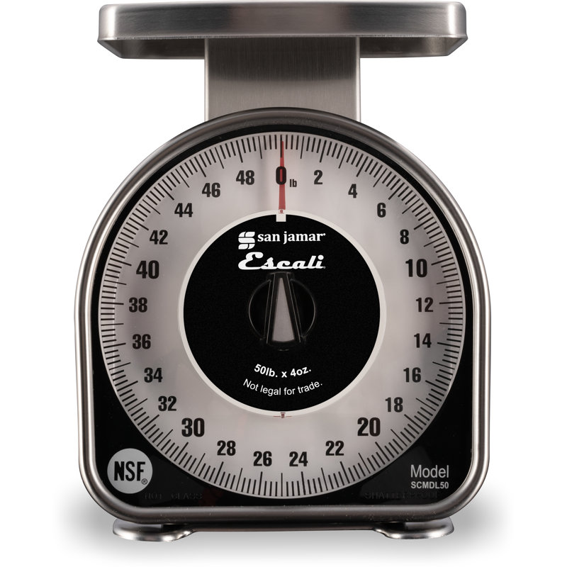 San Jamar Silver Food Scale