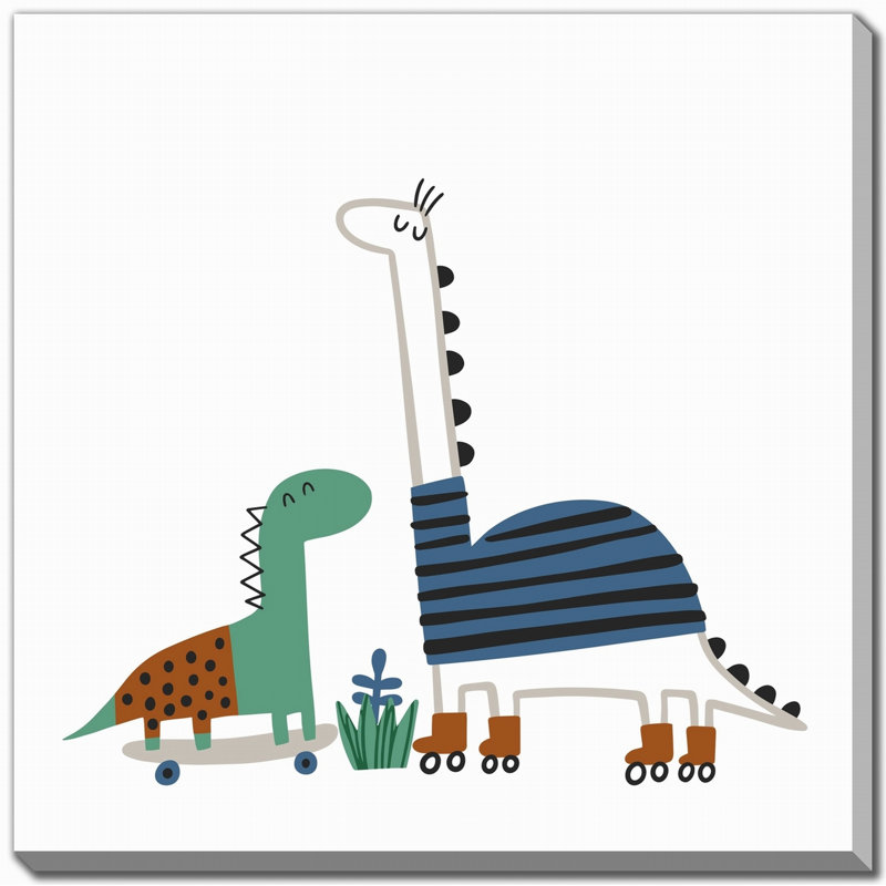 «Duo Rollers», art mural sur toile, H 38 po x l 38 po
