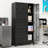 12 Door Black Metal Storage Locker Cabinet for Employees Garage Office Gym Bedroom-1278387285