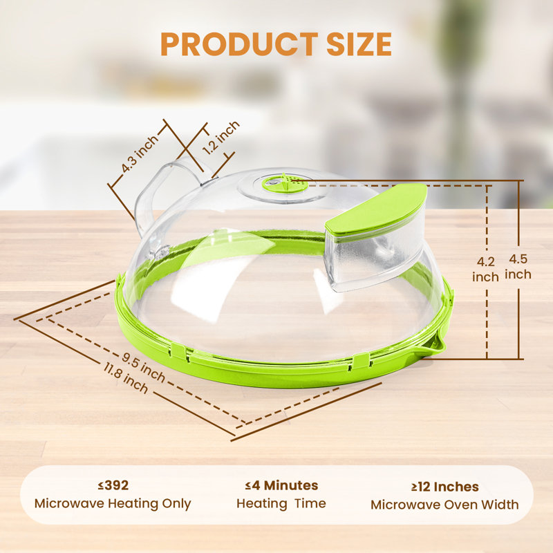 Housse de micro-ondes pour les aliments, Vert