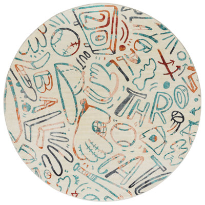 Tapis ivoire Sportsglyphs