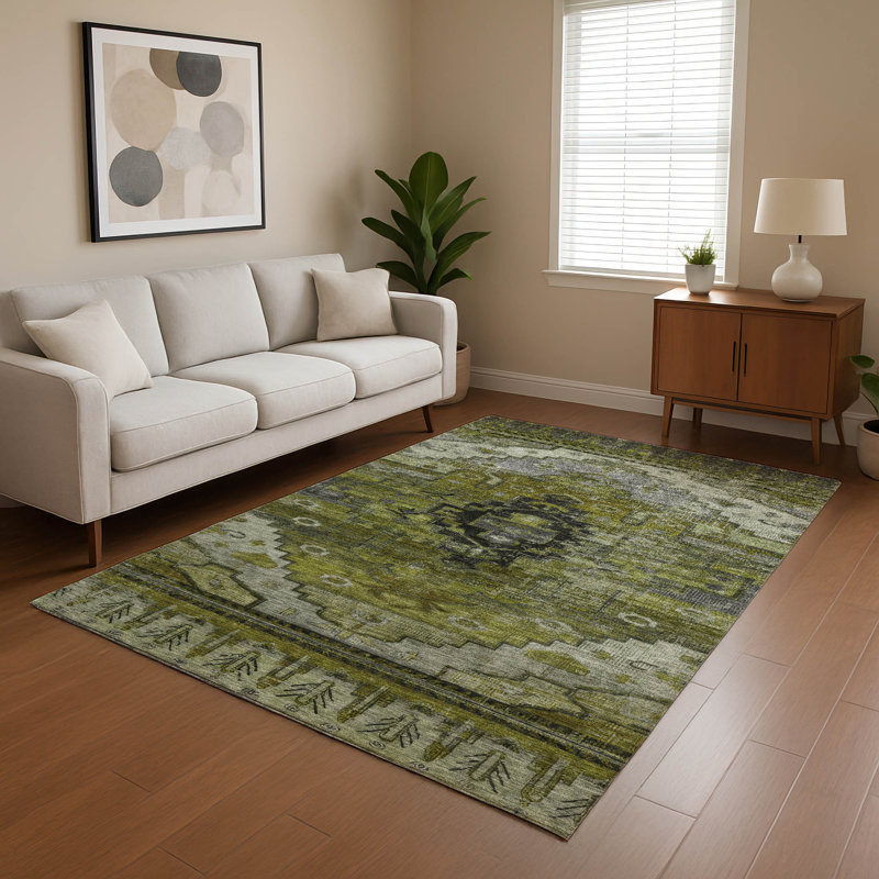 Premium Machine Washable Verlin AMF1776 Tribal Rug, Rectangle 5' x 7'6"