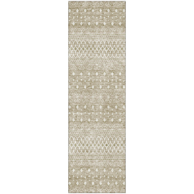 Premium Machine Washable Prisco Taupe Rug