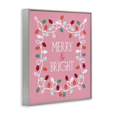 Art giclée encadrée «Merry and Bright» par Brandi Powell