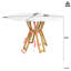 Round Metal Base Dining Table-121522299
