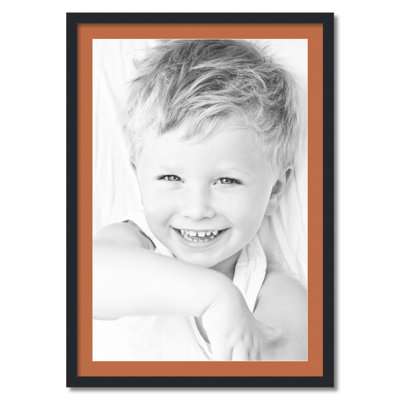 Wood Matte Picture Frame with Mat