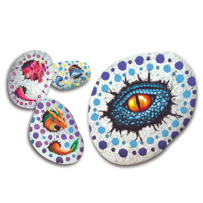 Rock Painting Kit - Dragon Egg A