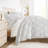 Duvet Cover Set Patterned Microfiber Ultra Soft Bedding in Soft Damask-105813992