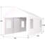 Abri d'auto robuste 10 pi x 20 pi, portatif avec 2 portes et 4 fenêtres ventilées, pour tondeuses à gazon, blanc -125849006