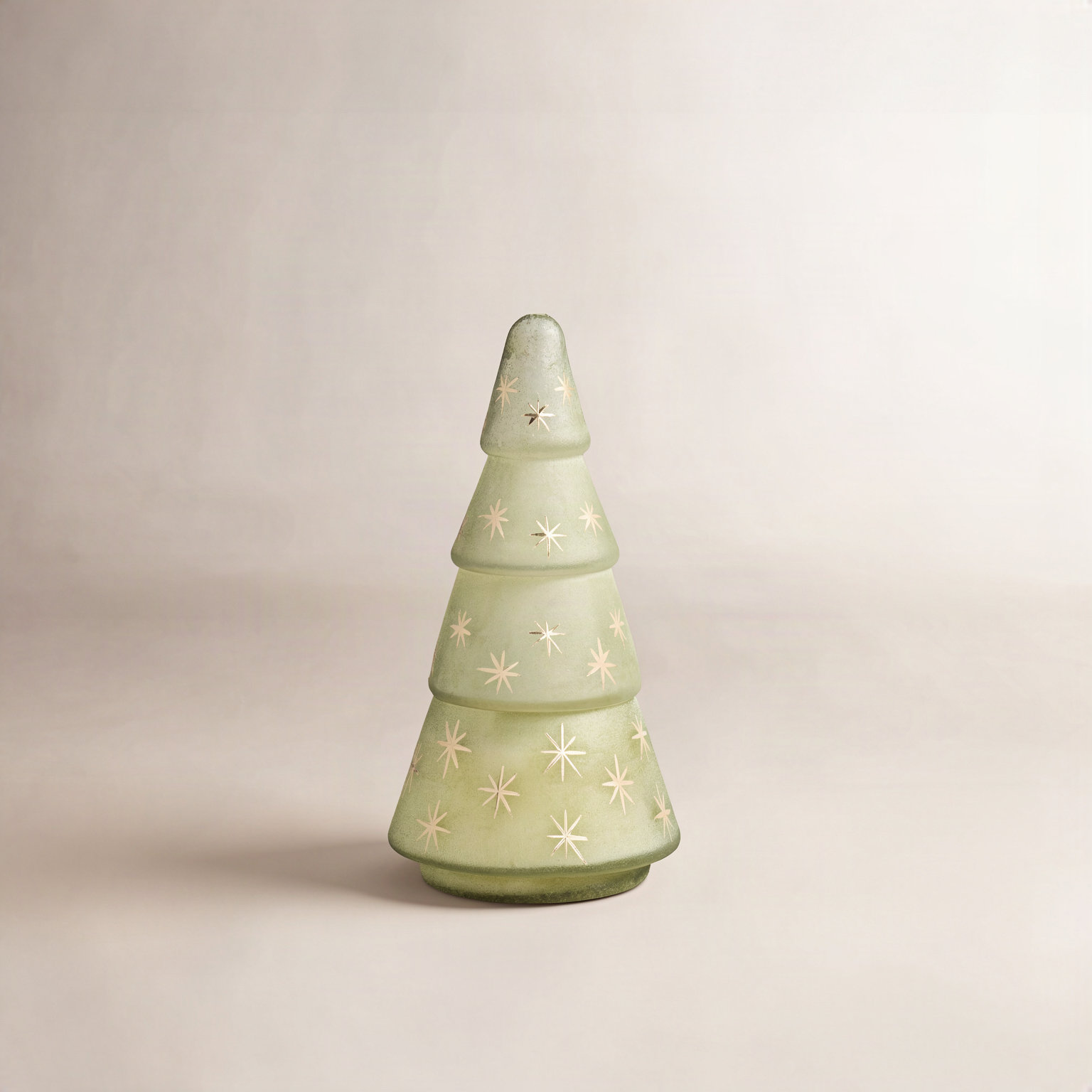 Balsam & Cedar Glass Candle, Yellow