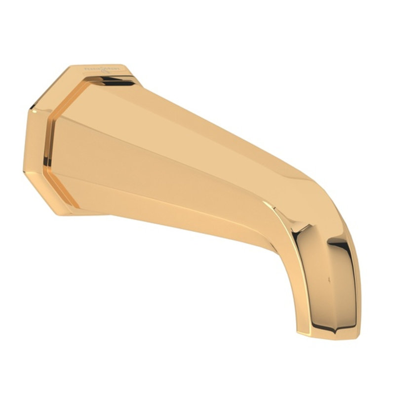 Deco Wall Mount Tub Spout, English Gold