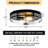 Flush Mount Ceiling Light with Clear Glass Shade-106872624