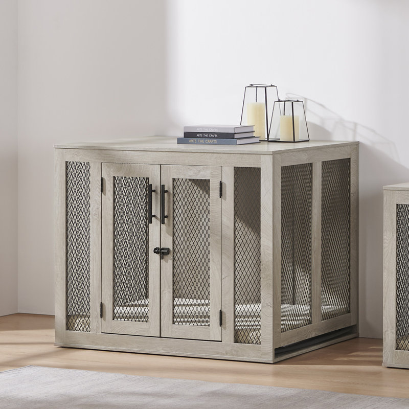 Gendron Manufactured Wood Furniture Style Crate with 2 Doors, Large (31.1" H x 27.9" W x 38.6" D), No