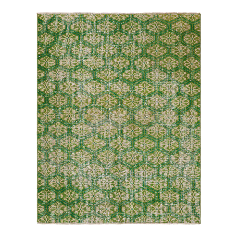 One-of-a-Kind 3'4" X4'5" Hand Knotted Area Rug