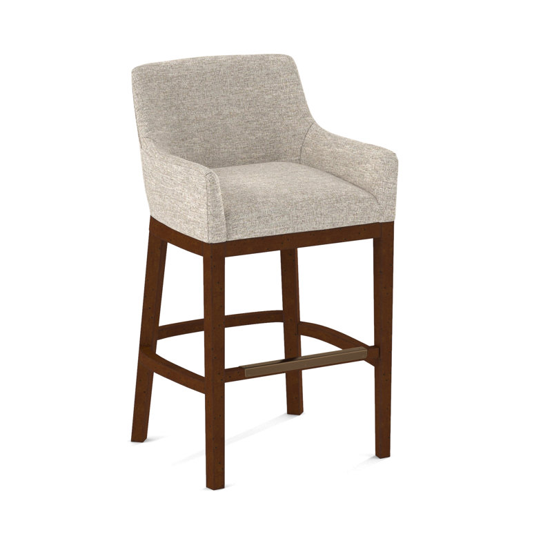 Upholstered Stool, White, 61473-73
