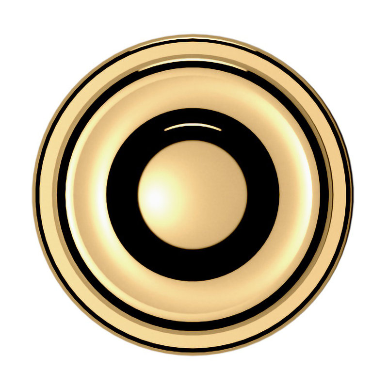 4902 Knob Back Plate, Polished Brass