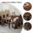 Solid Wood Elm Wood brown Dining Table-108051584