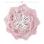 Coussin décoratif décoratif fait main à motif de pivoines 3D 14 pouces-99143518
