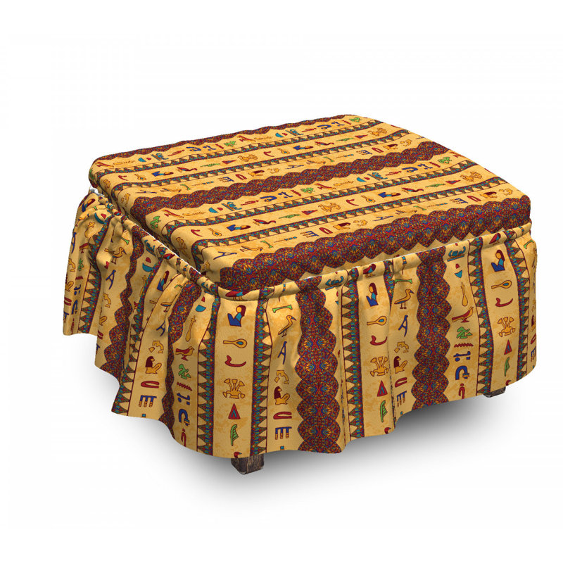 Box Cushion Ottoman Slipcover