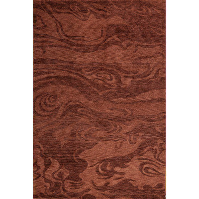 Plateau Hand Knotted Wool Abstract Area Rug