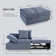 Ebern Designs Acklen 70.8'' Upholstered Reclining Sleeper Sofa ...