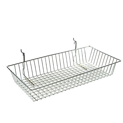 5"H Chrome Wire Basket, 2-Pack