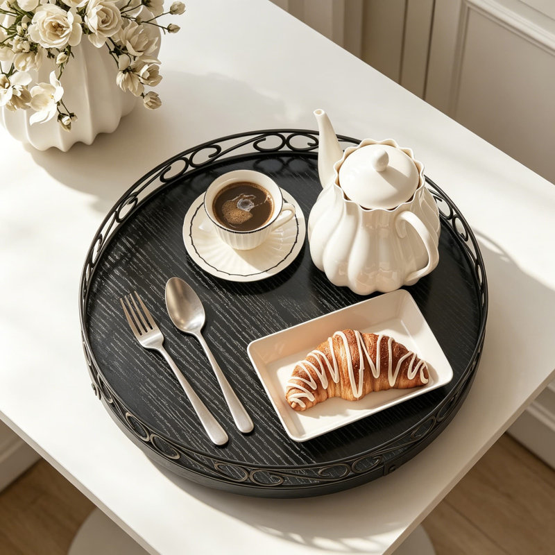 Plateau tournant en bois Farmhouse