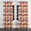Rideaux occultant Boho - Rideau à œillets abstrait horizon chaud - 1 panneau-1793402167-1793402165