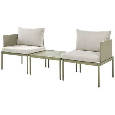 Jarif Metal 2 - Person Seating Group with Cushions