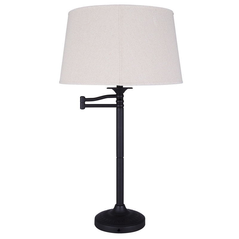 Andarius 1 Light Table Lamp With Oil Rubbed Bronze Finish And Natural Tan Shade