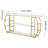 3 Tiers Marble Console Table Modern Golden Geometric Large Console Table