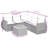 Vidaxl Garden Sofa Set Black