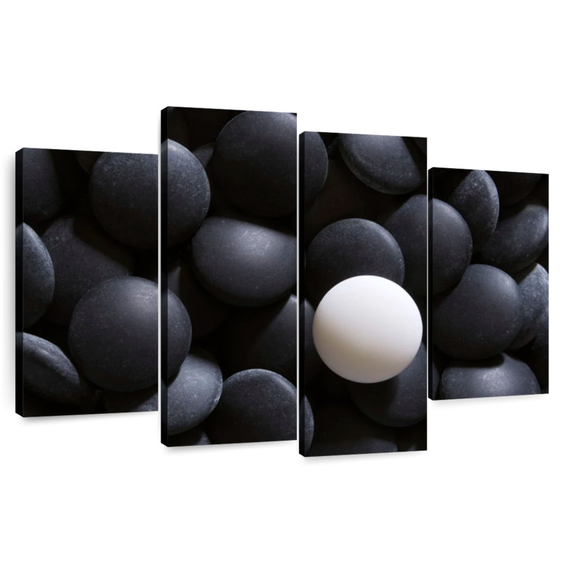 Senne Lone White Go Stone, 48" H x 75" W