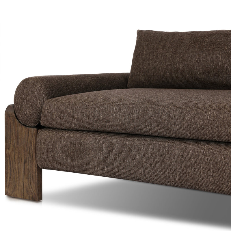 Joette Outdoor Sofa-104"-Washed Brown-FSC, Stained Saddle Brown, Ellor Brown