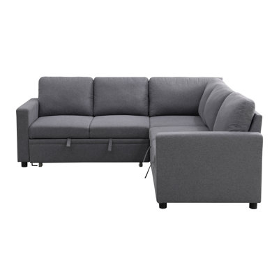 Canapé-lit modulaire 3 pièces avec rangement Kerst