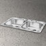Celebrity 4-Hole Double Bowl Kitchen Sink with Optional Drain