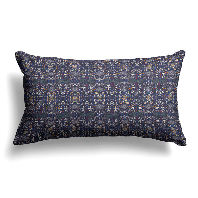 Coussin Shalimar, Bleu / Orange