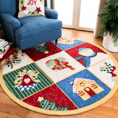 Paget Hand Hooked Wool Floral Rug