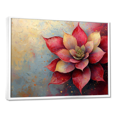Jacere abstrait vibrant Echeveria Succulent - Succulent Large Art mural