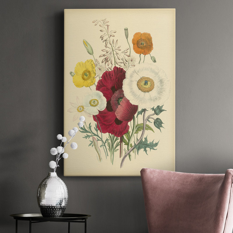 Garden Bouquet II - Wrapped Canvas Painting, 12" H x 8" W x 1.5" D