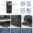 Matte Black 16.34 in. LED Picture Light with Remote Control Dimmable Multiple Colour Temperatures Rotatable and Timer