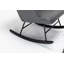 Chaise berçante confortable avec coussin lombaire et repose-pieds pour chambre de bébé, salon ou chambre à coucher