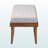 Flynn Greyish Beige Fabric Upholstered Button Tufted Bench, 17.22" H X 47.04" W X 17.37" D