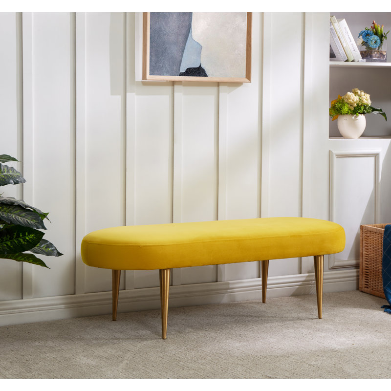 Jalinqua Upholstered Bench, Marigold
