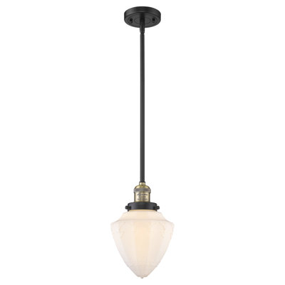 Franklin Restoration - Kymeshia - 1 Light 7" Stem Hung Mini Pendant - Bulb Not Included 