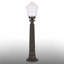 Lampadaire d'extérieur noir moderne avec abat-jour en acrylique nervuré - lampe sur pied d'extérieur