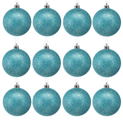 80mm Shatterproof Plastic Glitter Ball 