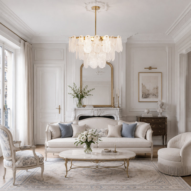 Lustre en cuivre moderne 8 lumières pour salle à manger Modern Luxury