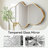 Irregular Shaped Metal Wall Mirror Asymmetrical Mirror-35682341-35682342