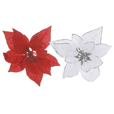 Poinsettia - ensemble de 6